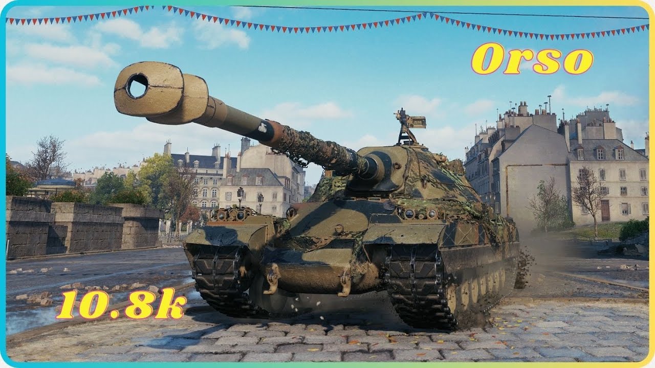 Orso Dominance  10.8k Damage Showcase 🔥.  World of Tanks Top Replays.