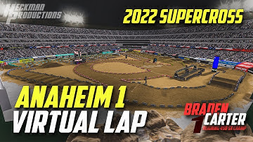 2022 Anaheim 1 Supercross Virtual Lap | Mx Simulator