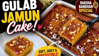 Raksha Bandhan Special Gulab Jamun Cake 🌹🍰 | Easy Festive Dessert Recipe screenshot 2