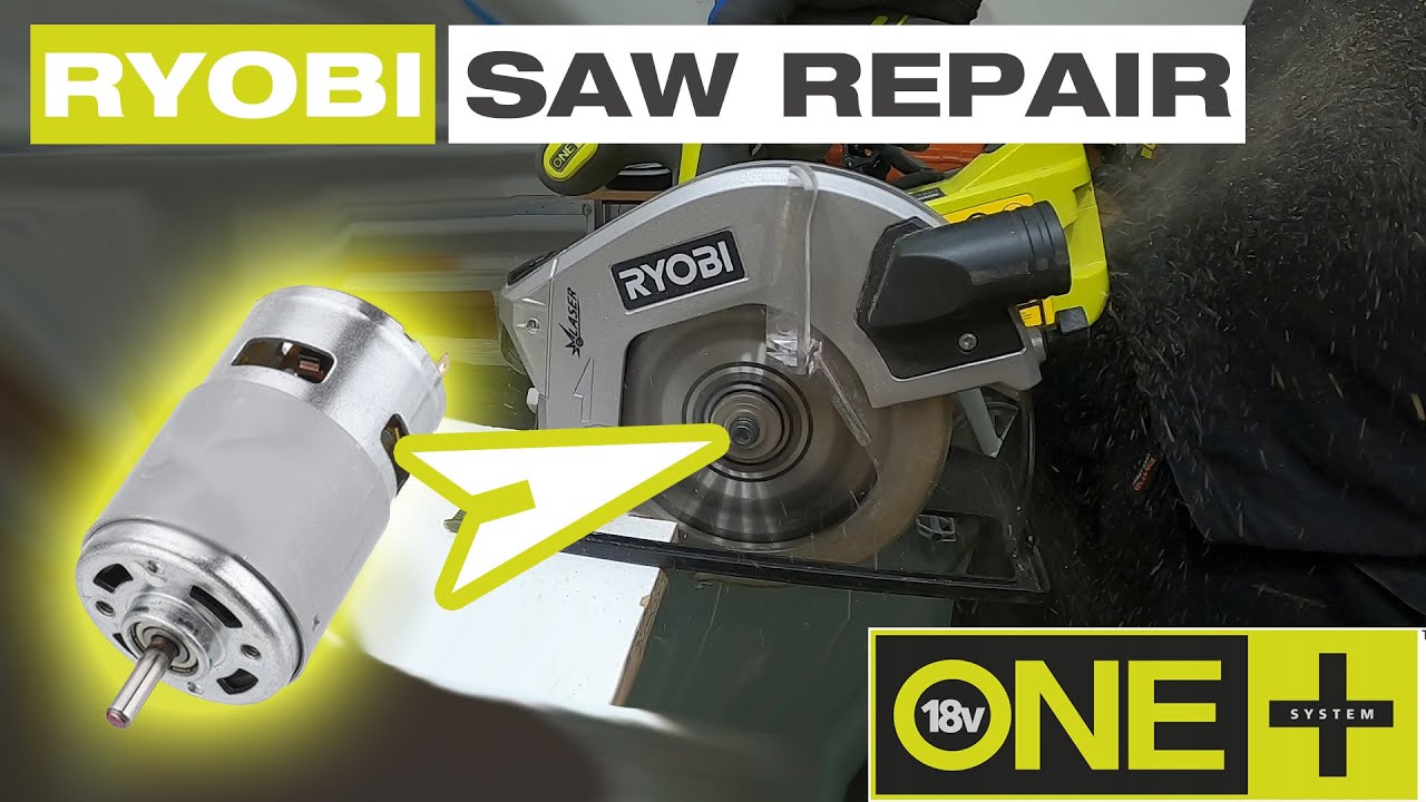 to repair RYOBI Circular - YouTube