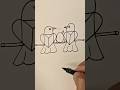 Very Easy Love Bird Drawing 🐦 By The Unexplored Talent #trending #shorts #short #shortsfeed #youtube