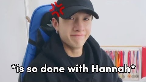 Bang Chan and Hannah bickering live (Chan