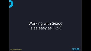Working with Sezoo in 2025 - as simple as 1-2-3