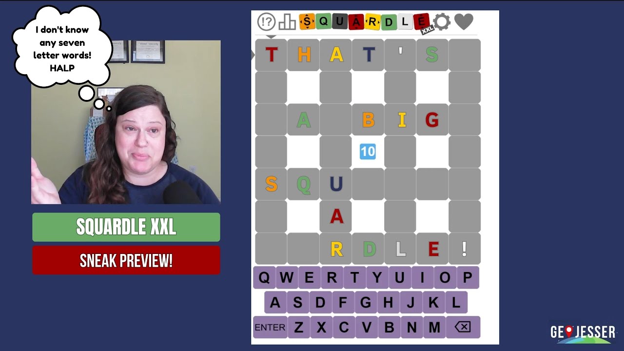 Squardle Example This Squardle has so many letters! SquardleXXL sneak preview! #squardle ...