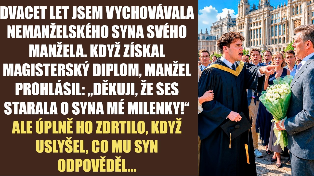 „Prosím, vrať mi mého syna.“ Tuhle větu mi řekla žena ve vínových šatech přímo na oslavě, kterou jsem pořádala pro Michaela. Dvacet pět let jsem vychovávala dítě, které mi manžel přinesl jako...