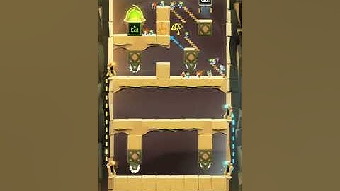 Lemmings. World 5 - Asteroid. Level W 13-0. Perfect Walkthrough.