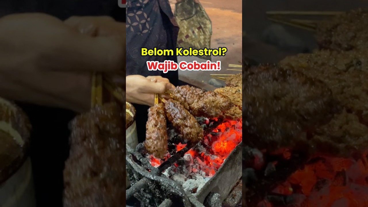WAJIB COBAIN (kalo belom kolestrol 🙏) #sate #food #foodreview