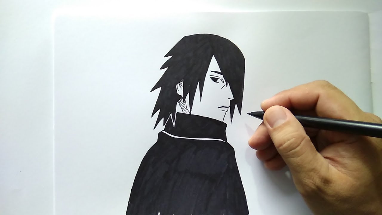 Cara Menggambar Sasuke Dewasa Dengan Mudah YouTube