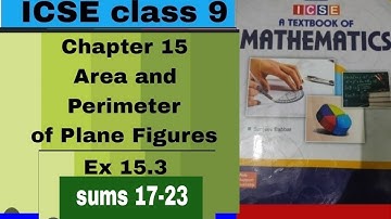 Evergreen candid ICSE Mathematics class 9 chapter 15 Area and perimeter of Plane Figures Ex 15.3 ,P3