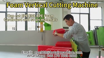 EVA Foam Cutting Machine | EPE XLPE Foam Roll Cutter | Vertical  Slitter