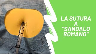 Fissaggio Del Drenaggio Sutura A Sandalo Romano