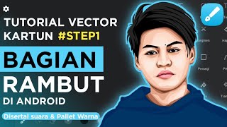 #1 Tutorial Vector Kartun | Bagian Rambut - Infinite Design Indonesia