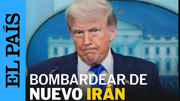 DONALD TRUMP consideraría volver a bombardear IRÁN por niveles de enriquecimiento de uranio