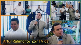 Artur Rahmonov ZO`R TV da etalabdan salom ko`rsatuvida. Артур Рахмонов ЗЎР ТВ да эрталабдан саломда.