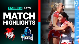 NRLW 2023 | Dragons v Titans | Match Highlights