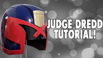 How To Make A Judge Dredd Helmet! Full Tutorial For Finishing A 3D Printed Helmet #cosplay #dredd