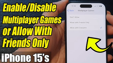 iPhone 15/15 Pro Max: How to Enable/Disable Multiplayer Games or Allow With Friends Only
