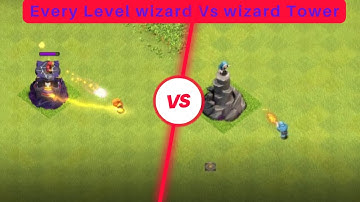 Every Level Wizard vs Wizard Tower! Clash of Clans