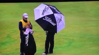 Zach Johnson   Great Bunker Shot w  Slo Mo 2015 Open