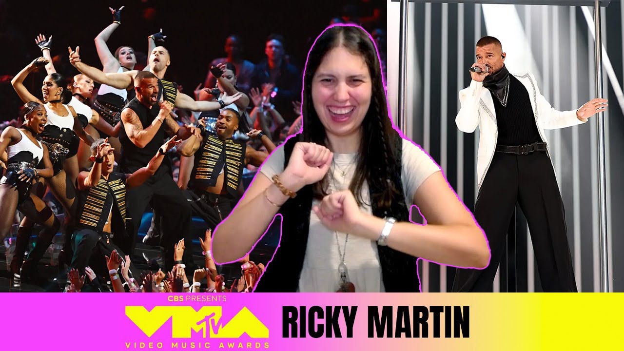 LATIN ICON 🤩👏🏻 REACCIÓN a Ricky Martin cantando un Medley en los  2025 Video Music Awards