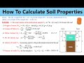 How to calculate soil properties