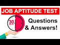 APTITUDE TEST Questions and ANSWERS! (How To Pass a JOB Aptitude Test in 2021!)