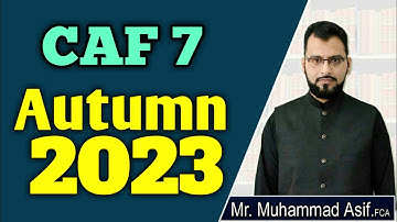 CAF 7 CLAW Sir Asif Lecture-01