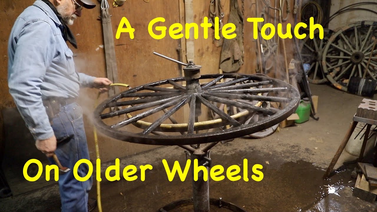 Extending the Life of Old Buggy Wheels | Engels Coach Shop - YouTube