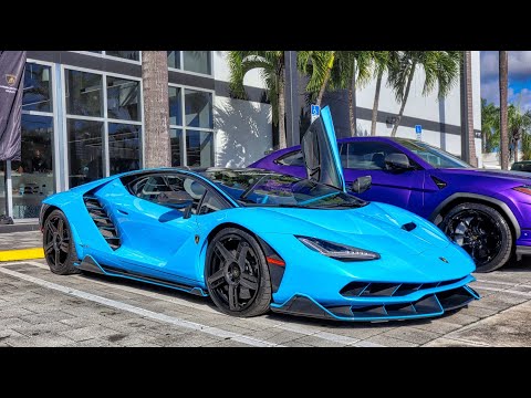 BULL RUN 2025 LAMBO MADNESS Centenario Revuelto STO ACCELERATING From Lamborghini Miami