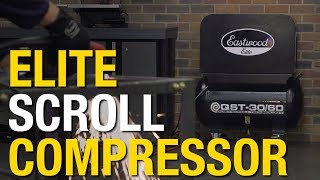 Eastwood Elite Scroll Compressor - Quiet. Powerful. Affordable! 30gal Tank 60gal Performance!