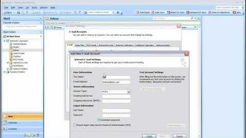 How to Create a New E-mail Account in Outlook 2007