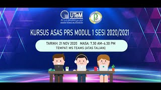 Video Montaj Kursus Asas PRS Modul 1  Sesi 2020/2021
