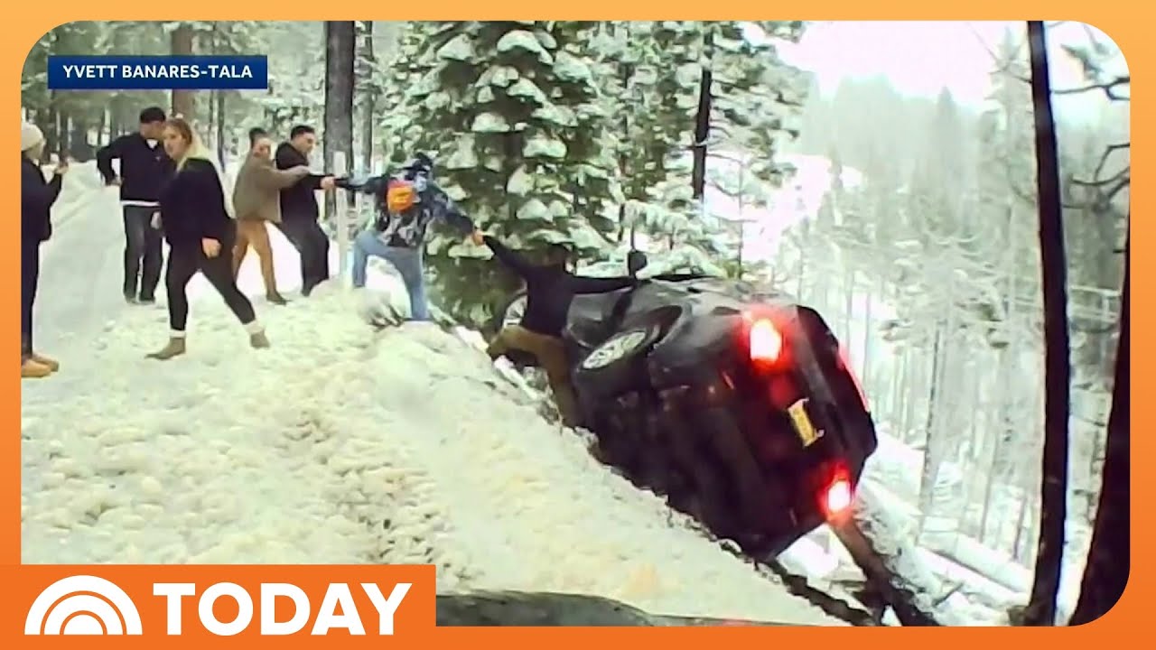 Good Samaritan Saves Couple After Car Rolls off Side of Highway