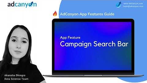 AdCanyon PPC App Features: Campaign Search Bar - for Managing Amazon Ads