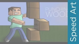 Speed Art | Punching Wood