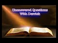 Unanswered Questions 12/17/2025