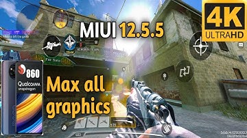 POCO X3 PRO MIUI 12.5.5 LATEST | CODM MAX GRAPHICS TEST (4K)