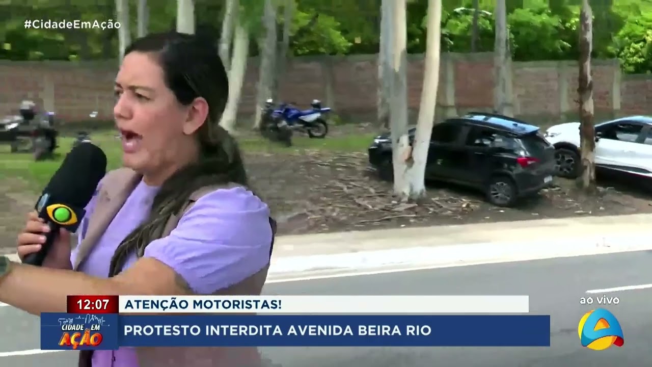 Cidade em Ação - Protesto interdita Avenida Beira Rio