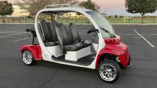 FULL DESCRIPTION OF THE RED E-4 GEM CAR GOLF CART NEV