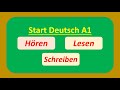 Start Deutsch A1 Hören, Lesen und Schreiben Modelltest mit Lösung am Ende || Vid - 46