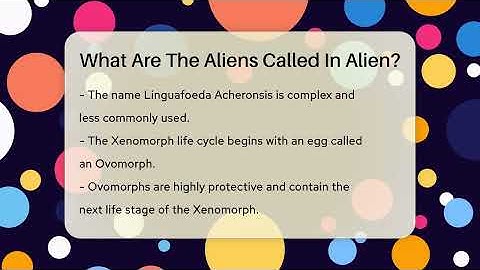 What Are The Aliens Called In Alien? - The SciFi Reel