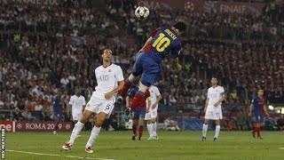 Champions League Flashbacks Lionel Messi Header Manchester United Vs Barcelona 2009
