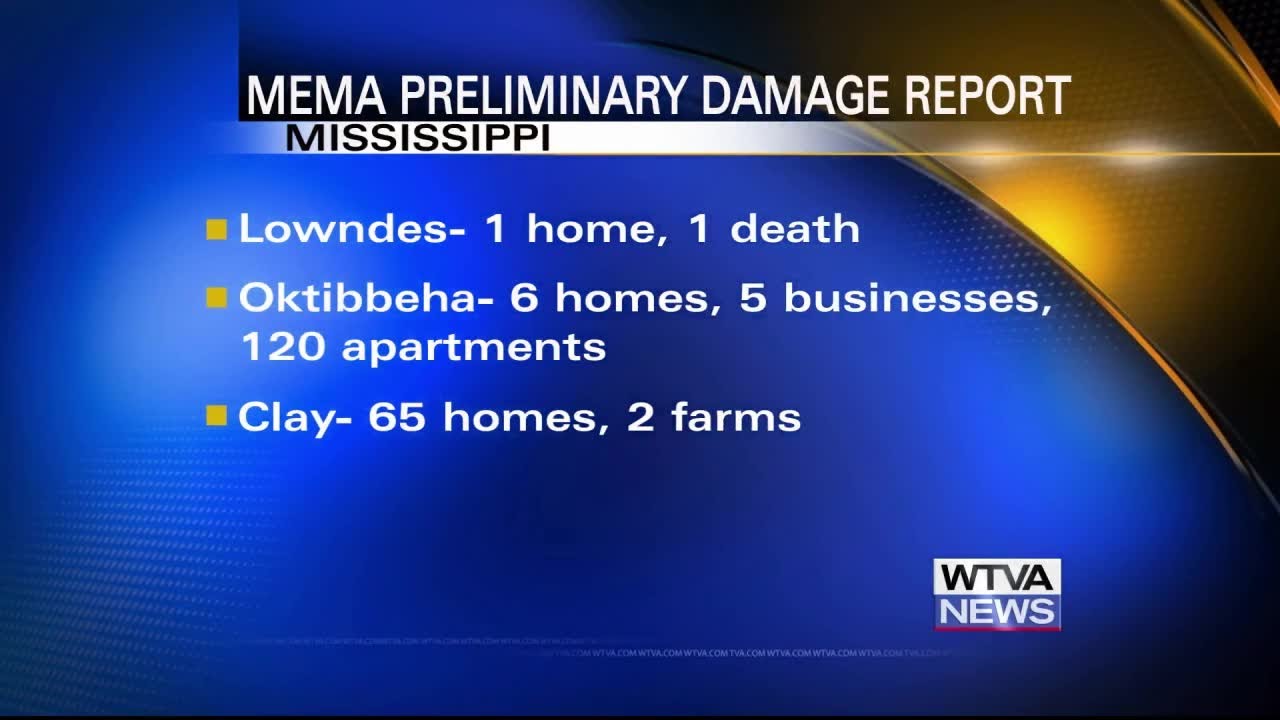 Mississippi counties continue to report weekend storm damage