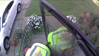 Kenmore Package theft caught on home camera