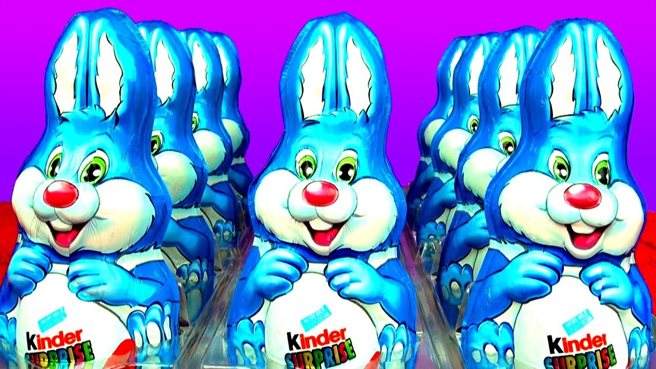 Kinder Joy Rabbit Kinder Surprise Easter Bunny Rabbit Eggs and 3 Kinder Joy Eggs with ...