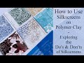 How to Use Silkscreens on Polymer Clay - Which paint? - Which Powder? - Layering & More