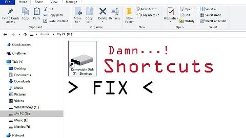 Fix.Shortcut Problem in your USB Drives