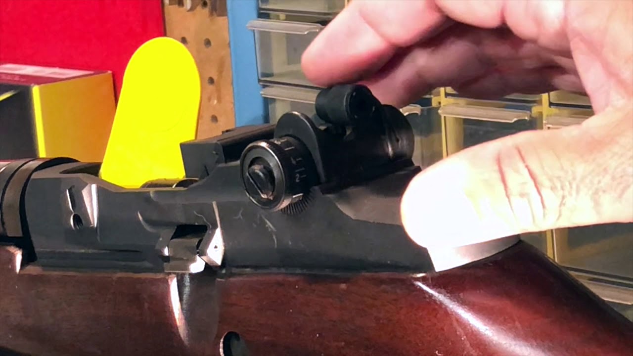 MWU M14 Indexing the Rear Sight Elevation Drum YouTube