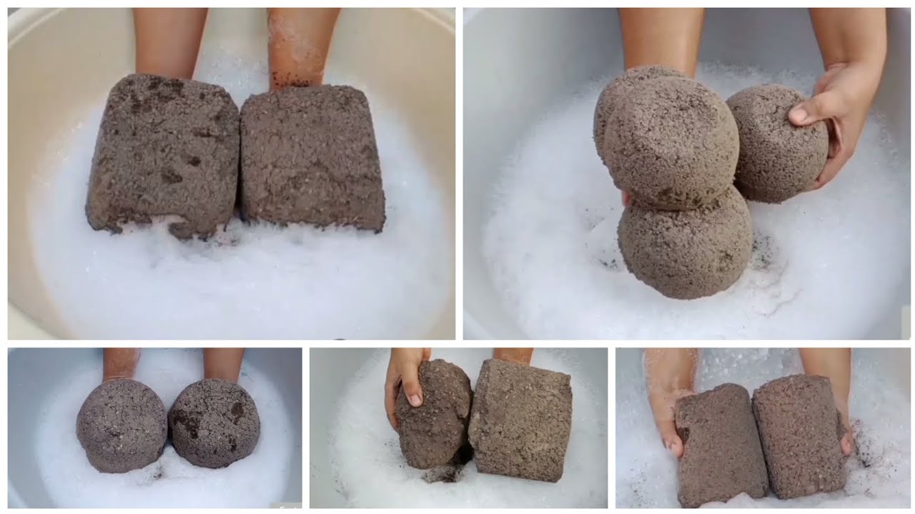 Asmr Edit heavy dusty😷 gritty charcoal+fomy water crumbling🤤 Eshal Edit