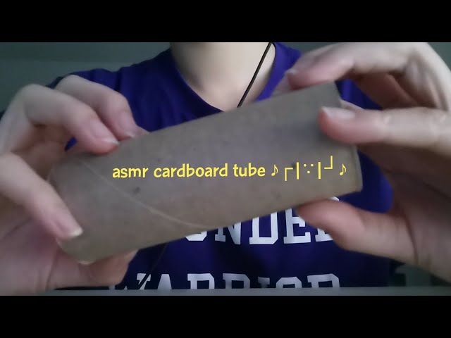 fast and aggressive asmr | cardboard tube tapping and scratching